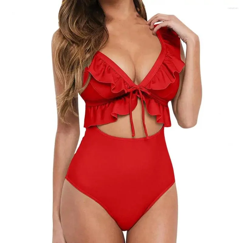 Damskie stroje kąpielowe 2023 Seksowne marszczenie One Piece Swimsuit Kobieta Plus Size Women Monokini Bathers Bathing Suits Beachwear Swim Ladies xxl