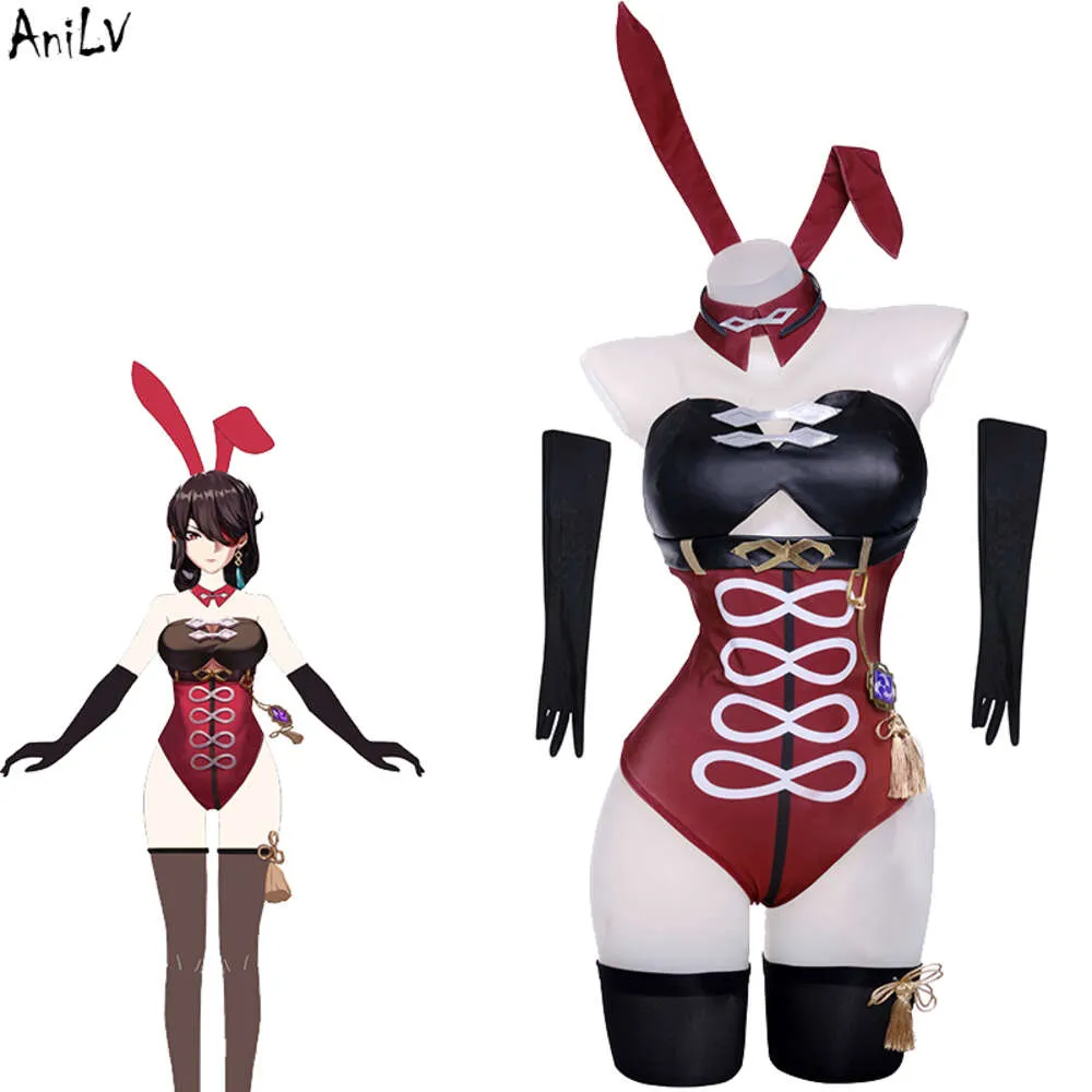 ANI 2023 NYA GENSHIN IMPACT BEIDOU BODYSUIT SWIMSUT UNIFROM Bunny Girl Outfits badkläder Costumes Cosplay Cosplay