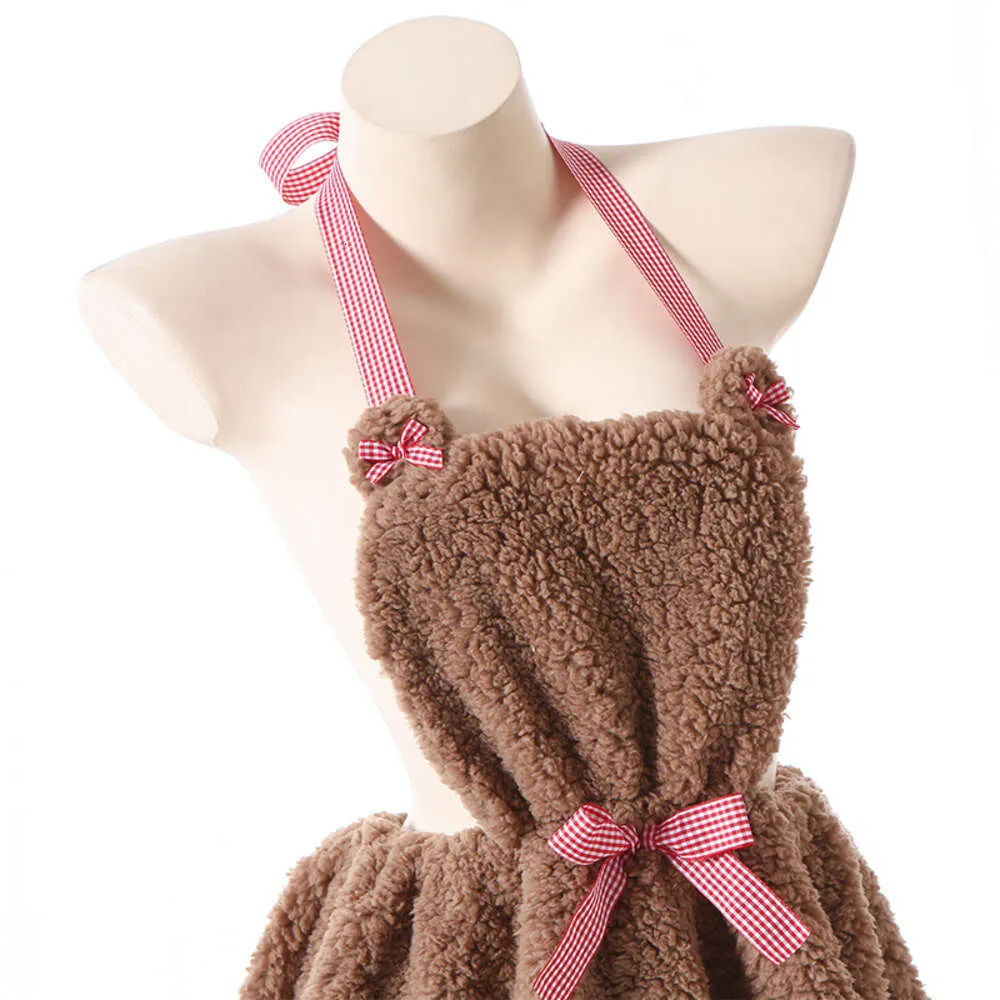 Ani 2023 Новый год Kawaii Girl Plush Bear Halter Платье Arprom Unifrom Женская аниме -горничная милая ночная наряда костюмы косплей косплей косплей