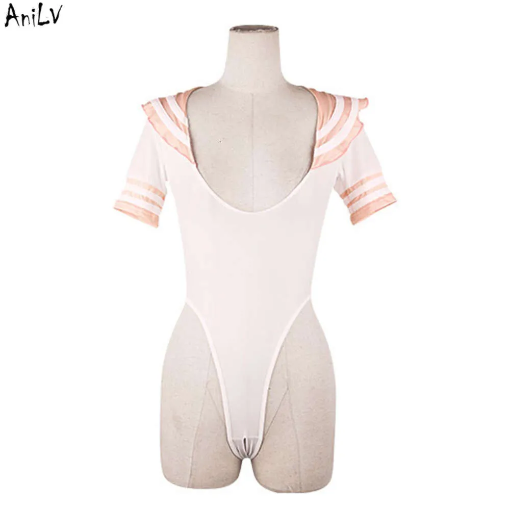 Ani Japanese Anime Student Sailor One-piece Swimsuit Bodycon Costume Uniform Temptation Lingerie Swimwear Pamas Cosplay cosplay