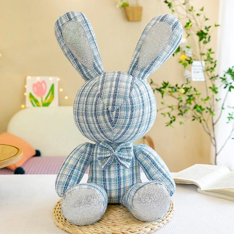 Explosive small incense diamond rabbit doll doll bow tie long ear rabbit comfort pillow diamond-encrusted rabbit manufacturers wholesale