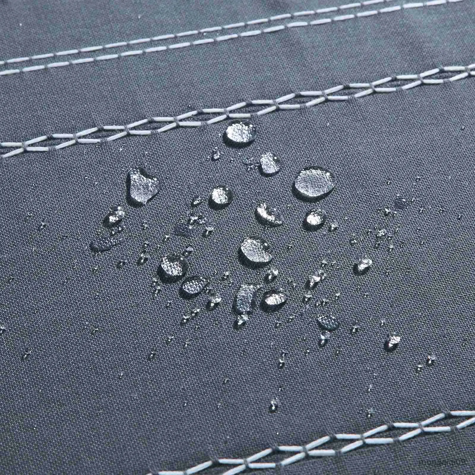 Rideaux de douche gris fil teint Jacquard rayé tissu imperméable à la main frange ferme gris rideau de douche R231101