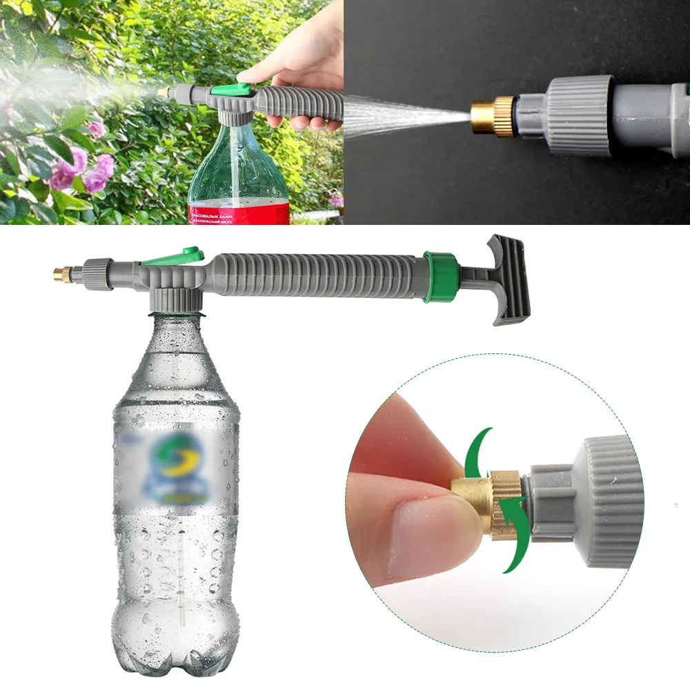 Adjustable High Pressure Manual Sprayer Drink Bottle Spray Air Pump Head  Nozzle