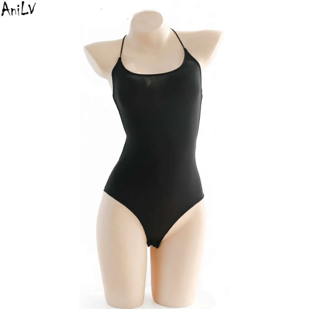 ANI SUMMER BEACH GIRL Backless Bodysuit Swimsuit enhetlig kostymkvinnor korsar remmar ett stycke badkläder pool party cosplay cosplay