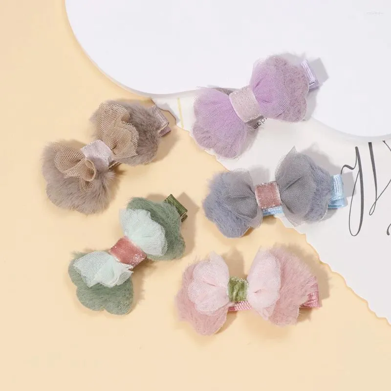 Acessórios de cabelo lindos clipes bonitos para bebê menina jacaré arco de pelúcia crianças headwear infantil crianças itens