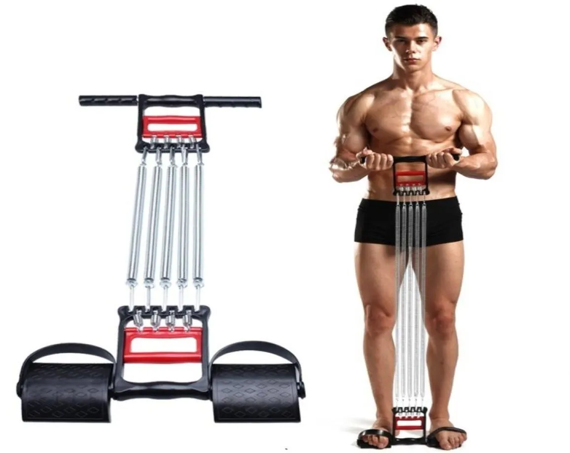Spring Chest Developer Expander Men Tension Puller Fitness Stainless Steel Muscles Exercise Workout Equipment Resistance Bands Y208505561