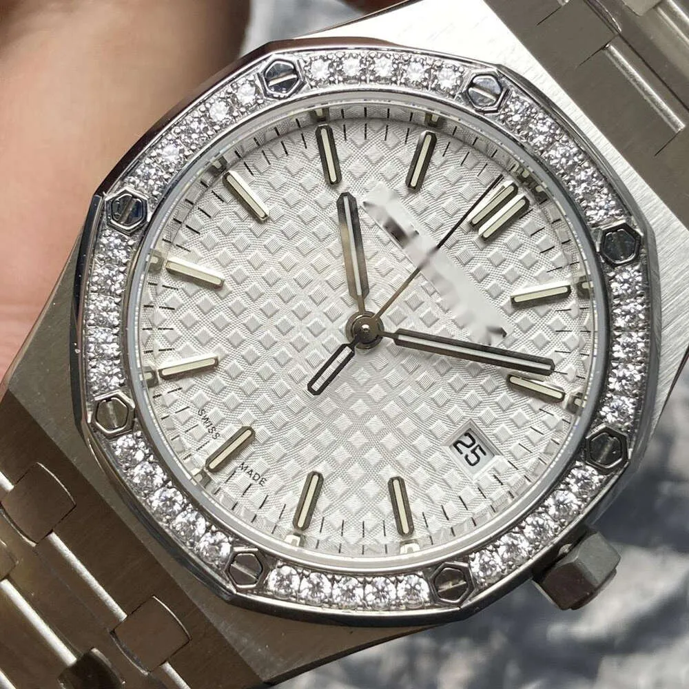 luxury women watch ap auto wristwatch 34mm ultrathin relgio RQWF super colone mechanical Calibre 5800 movement uhr back transparent montre royal reloj BH5X