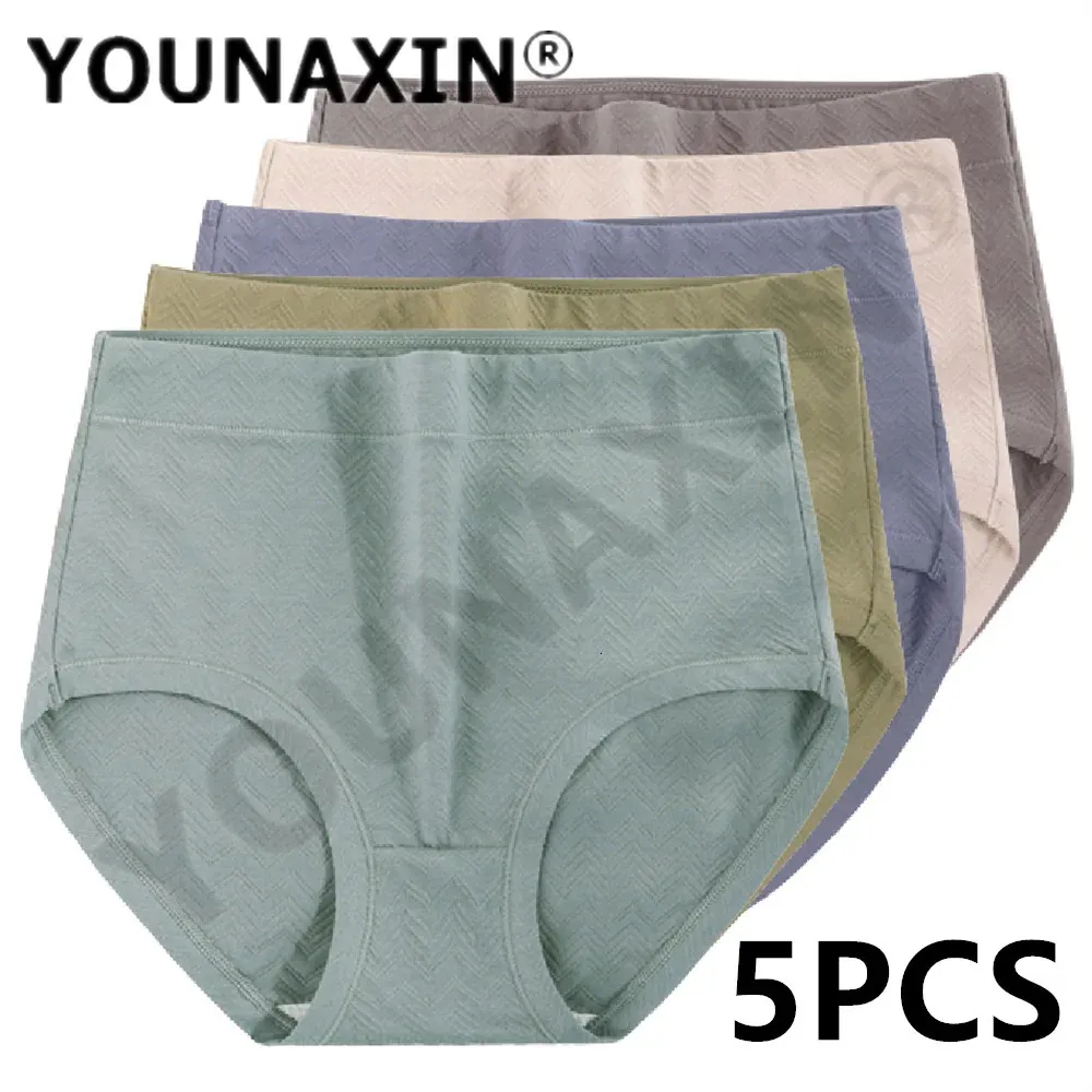 Kadınlar Külot 5 PC Büyük Boyu Kılavuzları İç çamaşırı pamuklu kızlar kızlar iç çamaşırı yüksek bel büyük undershorts xl 2xl 3xl 4xl 5xl 6xl 231031