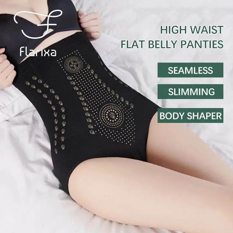 Cintura barriga shaper flarixa sem costura calcinha feminina cintura alta plana barriga calcinha corpo moldar roupa interior conforto pós-parto calças abdominais briefs 231101