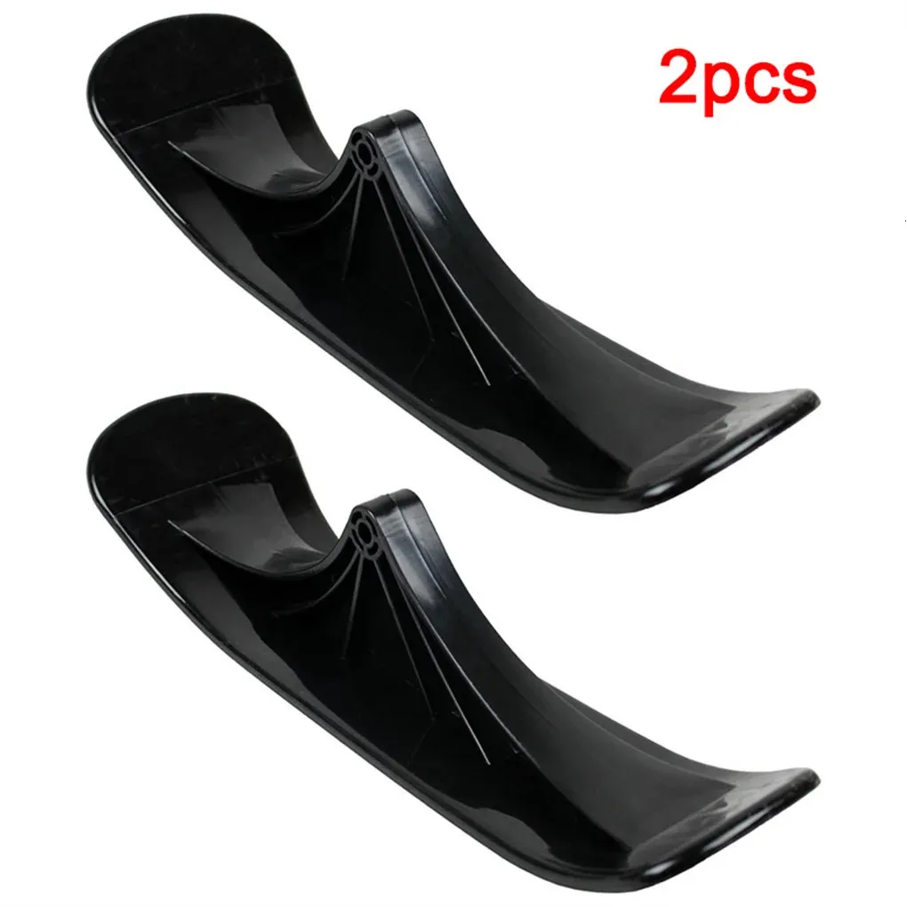 Sledding 2pcs Snow Scooter Sleds Ski Skateboard Replacement Universal Cycling Skiing Accessories Two-In-One Outdoor Sledge Accessory 231101