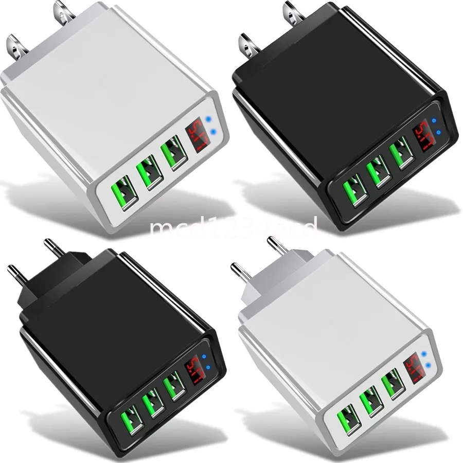 Universal Display 3A MAX 3 PORTS EU IPHEN 7 8 11 12 13 14 SAMSUNG XIAOMI M1 용 US WALL Charger