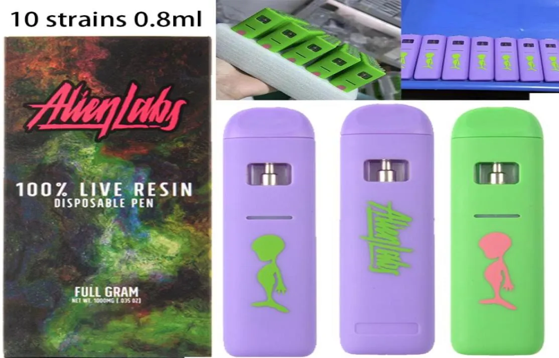 08ml Alienlabs Disposable E Cigarettes 10 Strains Alien Labs Live Resin