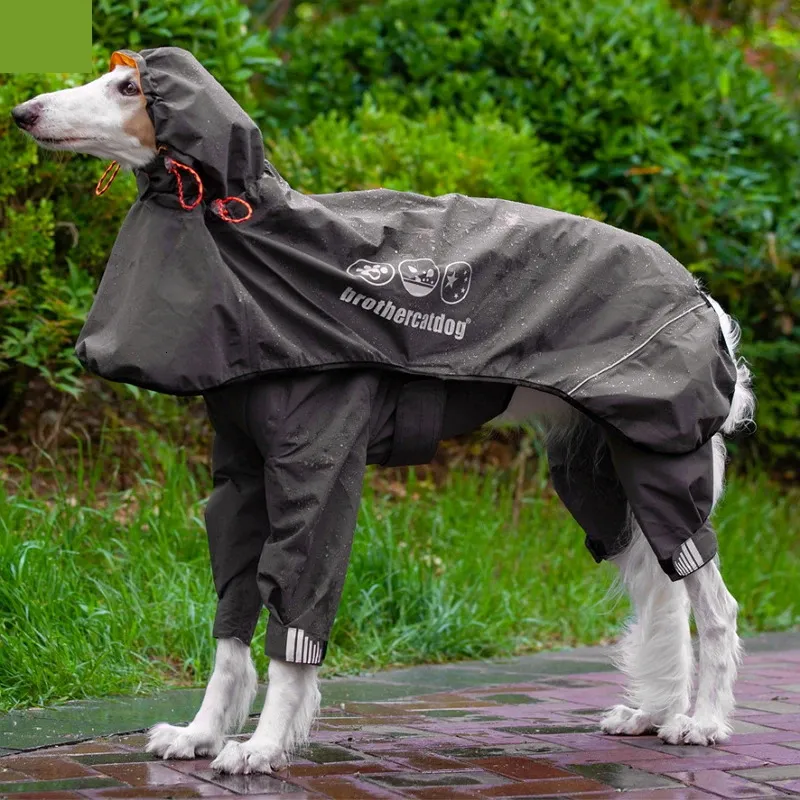 Ropa para perros Productos para mascotas Tira impermeable Impermeable impermeable para ropa Conjunto de dos piezas de lujo Suministros de riego Chaqueta para cachorros Poncho Ropa 231031