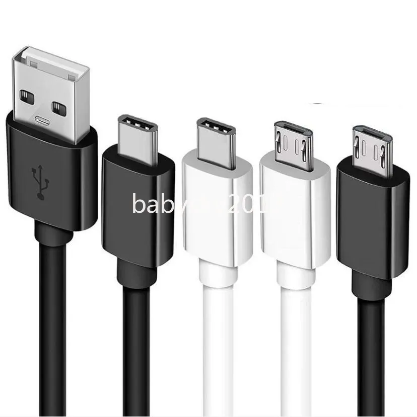 1m 2m 3m Schnellladekabel 2A schnelle Geschwindigkeit Typ c Micro-USB-Kabel für Samsung Galaxy S8 S9 S10 S22 S23 HTC LG B1