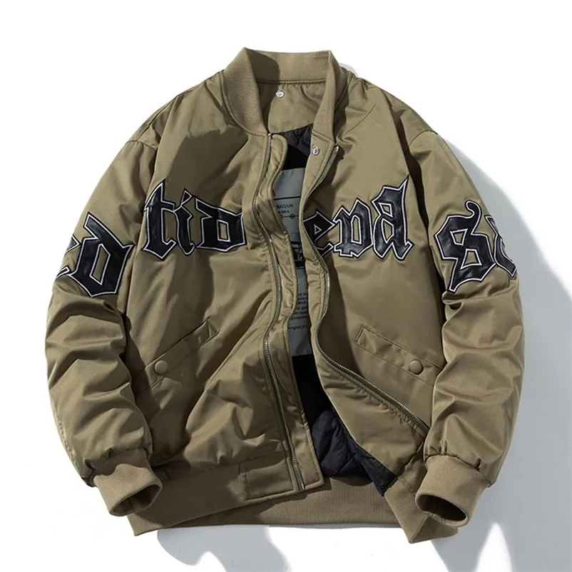 Kurtki mężczyzn Mężczyźni Kobiet Letter Baseball Jacket Winter Vintage Bomber Fashion Hip Hop American Coat Paras Paras Para High Street 231031