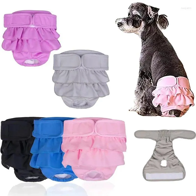 Cão vestuário pet calcinha curta lavável calças fisiológicas fraldas para pequeno grande gato calça altamente absorvente menstrual