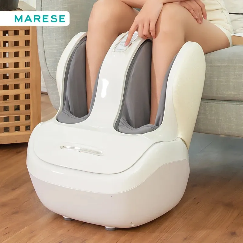 Massaggiatori per gambe MARESE Macchina elettrica per massaggio polpacci e piedi Vibrazione Shiatsu Compressione dell'aria Calore Rolling Impastatore Massaggiatore per la bellezza delle gambe K16 231031