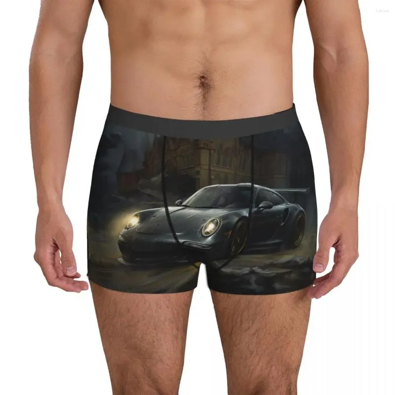 Underpants Classic Sports Car Underwear Gótico Mystic Masculino Impressão Engraçado Boxer Shorts Breve Plus Size 2XL