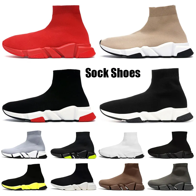 2023 Designer Socks Shoes Original Sock Shoes Knit Training Shoes 2.0 Runner Shoes White Womens Sneaker Classic Speed ​​Trainer Sneakers Storlek 36-45 Platform Mens Runner