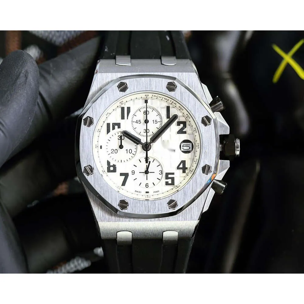 hommes de luxe ap montre ap porcelet montres OODS haute qualité mouvement à quartz suisse uhr dos bracelet en caoutchouc transparent montre royal reloj