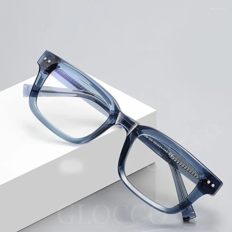 FELRES Square Retro Glasses – Anti Blue Light, Unisex Reading Glasses, Thick Frame