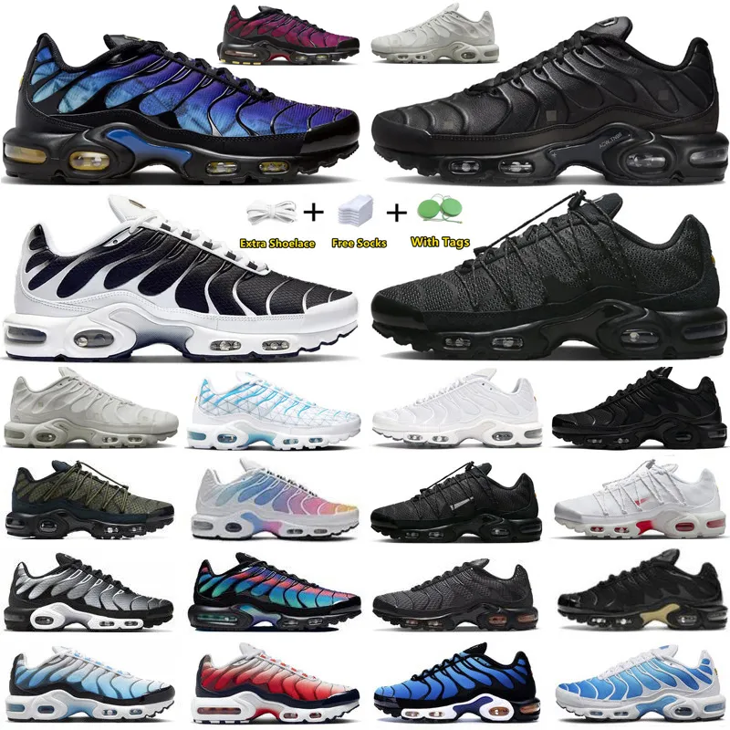 Utility tn plus tns outdoorschoenen voor heren Onyx Triple Wit Zwart Grijs REFLECTIVE 25th Anniversary Hyper Sky Blue Heren Dames Trainers Sport Sneakers chaussure