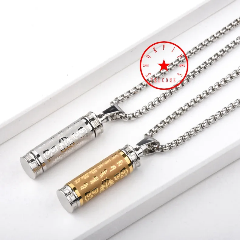 cigarette necklace holder Smoking Accessories Stainless Steel Pendant: Portable... From Smokpipes,  $2.65