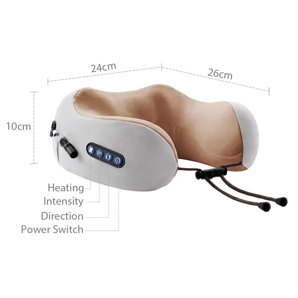 Massaging Neck Pillowws U Shaped Neck Massage Pillow Heating Vibration  Kneading Electric Cervical Shoulder Massage Protection Relaxing Massager  231031 From 13,96 € | DHgate