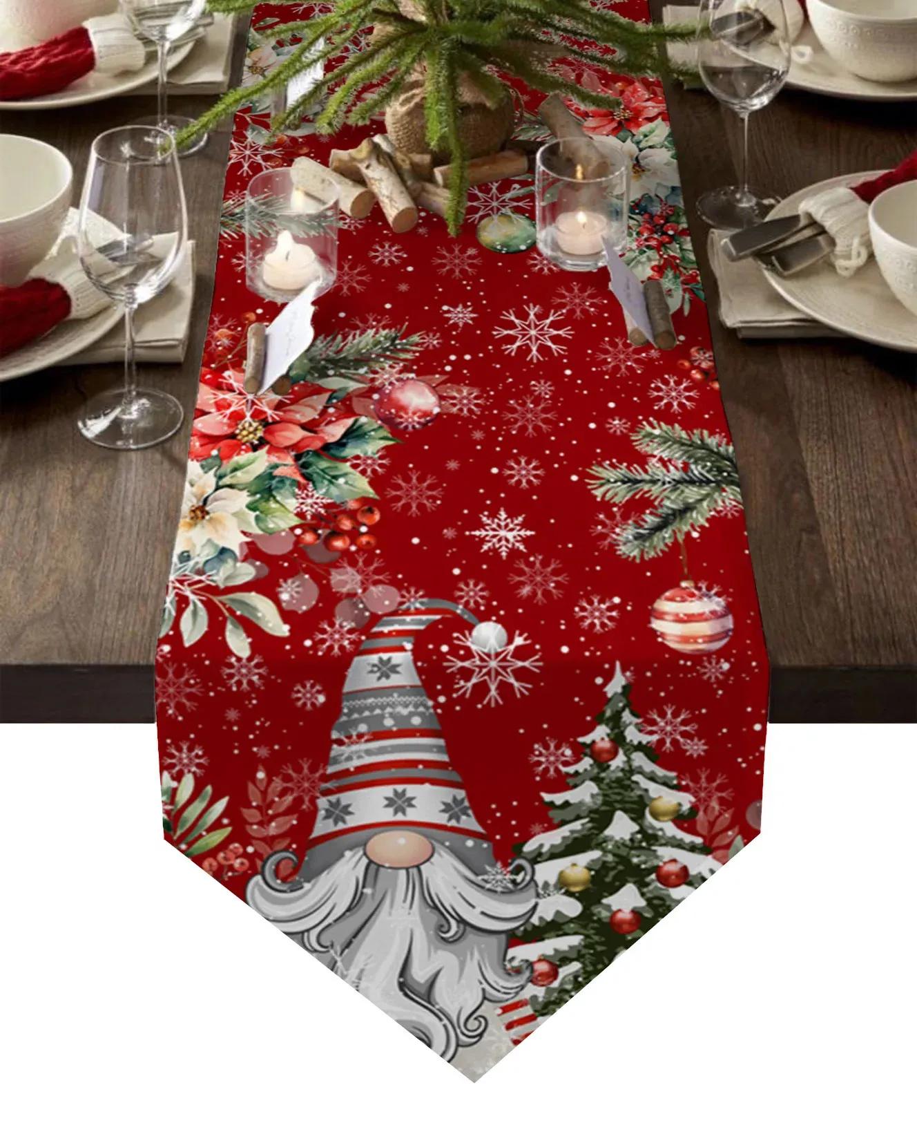 Bordslöpare jul- och vinterflöden bär moderna hemkök matsaldukar bröllopsfest bordsdekoration bordslöpare 231101