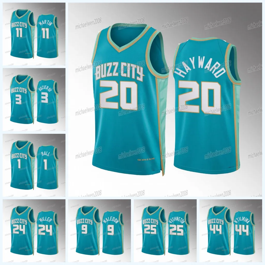 24 Brandon Miller Hornets 2023 24 City Basketball Jersey LaMelo Ball Gordon  Hayward Terry Rozier P.J. Washington Nick Richards Miles Bridges Amari  Bailey Williams From Michaelwen2008, $17.62