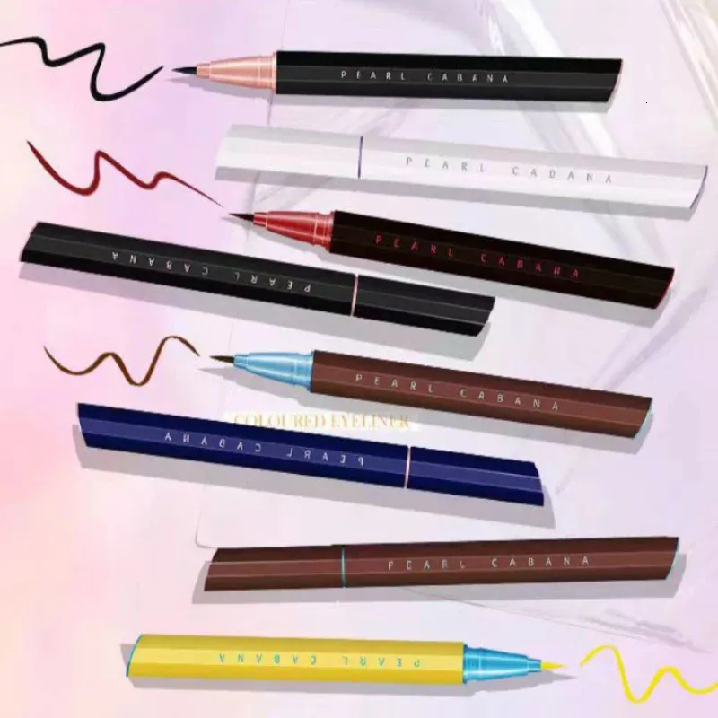 Combinaison ombre à paupières/liner UZU Eyeliner coloré liquide séchage rapide longue durée imperméable à l'eau stylo ouvert pour les yeux joli maquillage de beauté des yeux outil cosmétique Flowfushi 231031