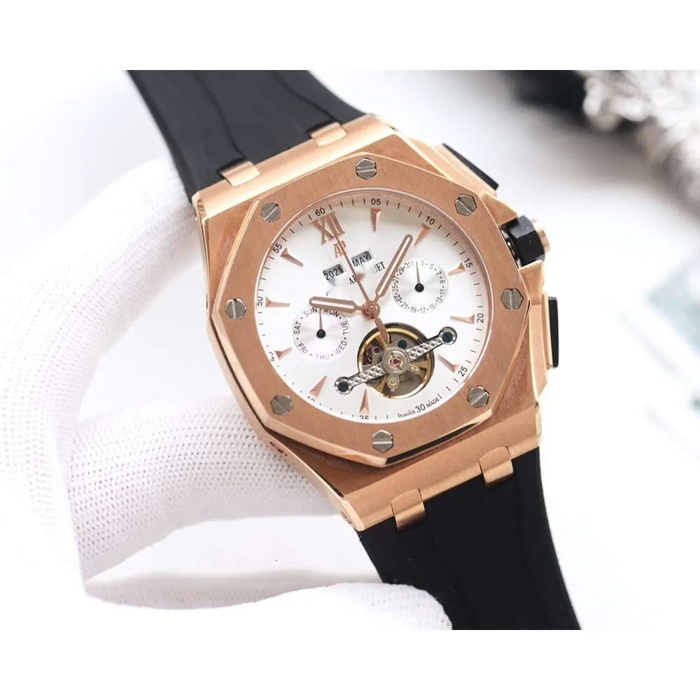 men designer watch ap auto wristwatch active tourbillon relgio VWSD high quality mechanical uhr back transparent montre royal reloj