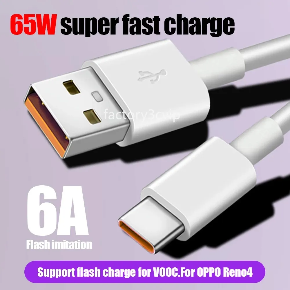 Кабели USB C для быстрой зарядки, 1 м, 3 фута, 6A, USB-кабель типа c для Samsung S8 S9 S10 S20 S22 S23 note 20 htc xiaomi F1