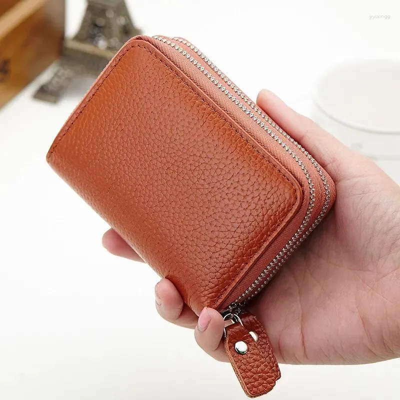 Wallets Organ Card Bag Sleeve Double Zipper Multi-slot Large Capacity Coin Wallet Easy To Carry Compact And Durable