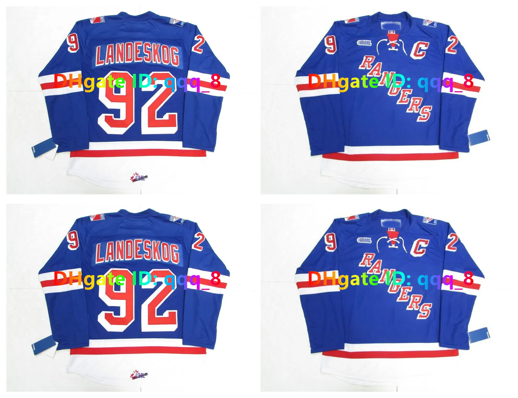 Хоккейная майка OHL KITCHENER RANGERS GABRIEL LANDESKOG, синяя, размер S-4XL