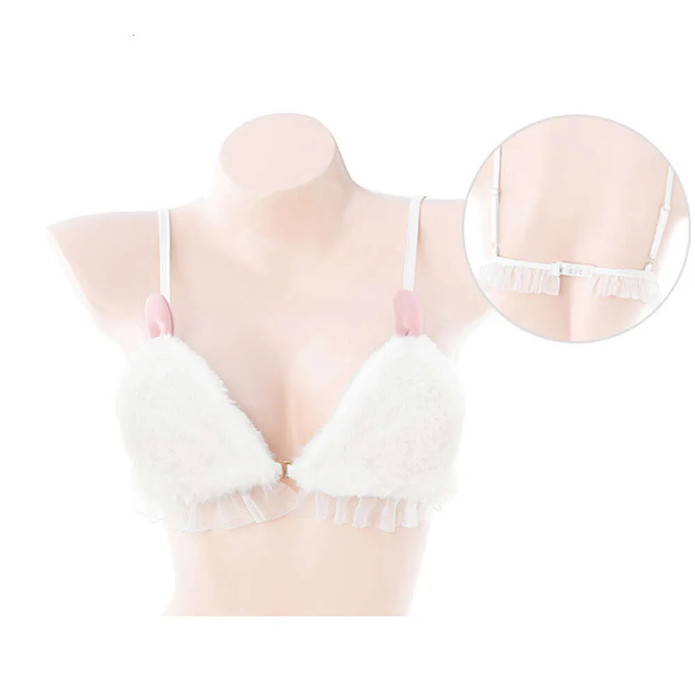 Ani – sous-vêtements chauds et mignons en peluche pour fille, uniforme de lapin avec oreilles de lapin, tenues Pamas, Costumes de Cosplay, hiver 2022