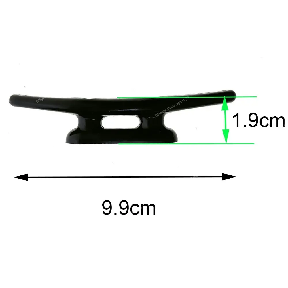 Taquet plat bas en plastique en Nylon, à Base ouverte, pour bateau marin, Yacht, ligne de pont, attache de corde, accessoires de quincaillerie pour bateau, accessoires pour bateaux de sports nautiques