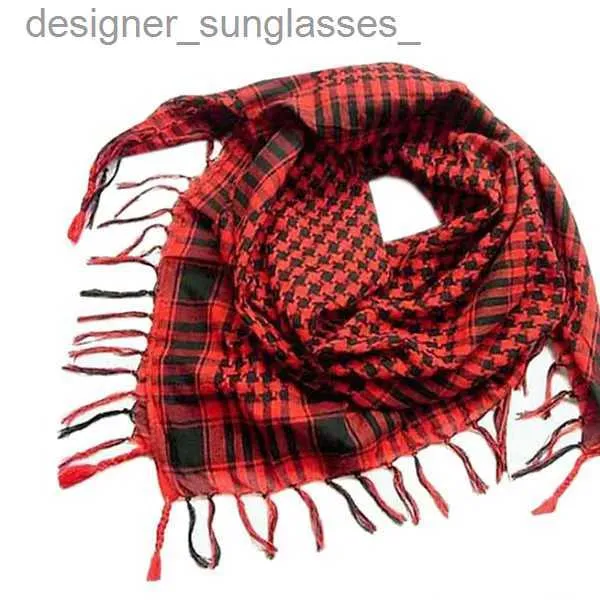 Foulards 1pc printemps écharpe à carreaux pour unisexe mode femmes hommes arabe Shemagh Keffiyeh Palestine écharpe Shl WR haute qualité foulard hommeL231101