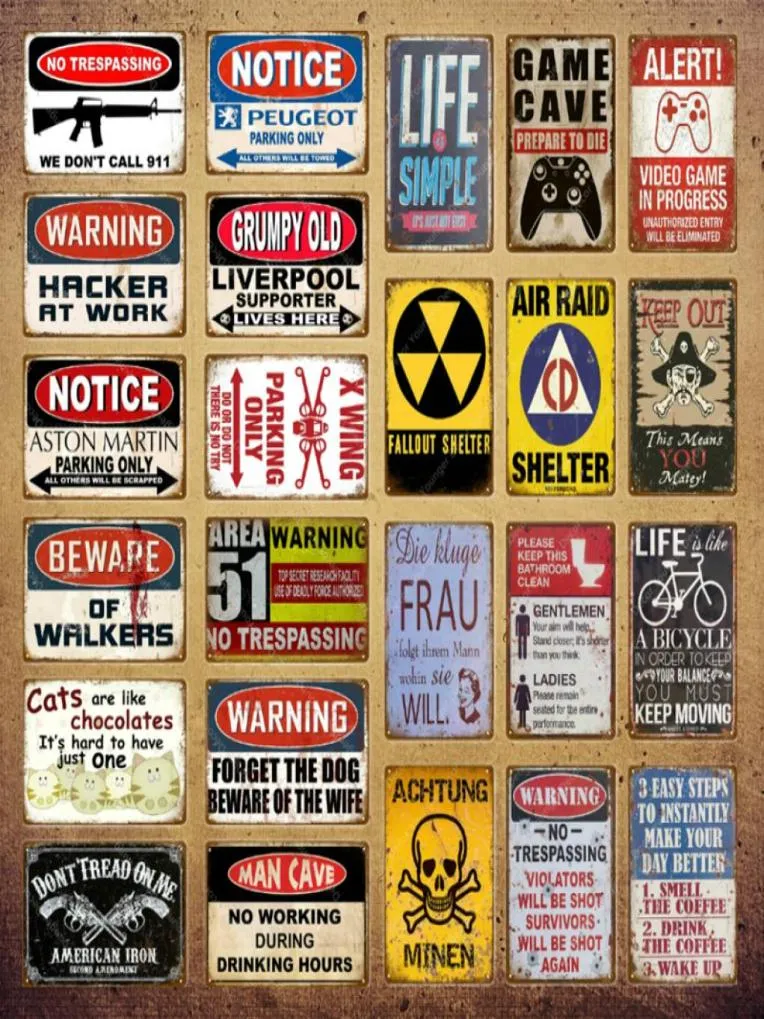 2021 MAN CAVE METAL SIGN SIGN ITARNING STARESS ONLY PATTER FOR PUB BAR CLUB DECOR