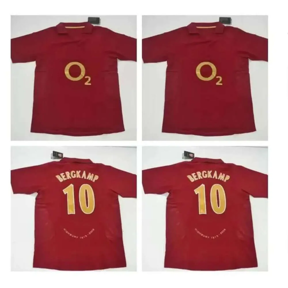 qqq8 Bergkamp Henry Van Persie 2005 2006 Maillots de football rétro 05 06 Maillots de football Classic Ador Vintage Hleb Walcott Song Camisa De Futebol