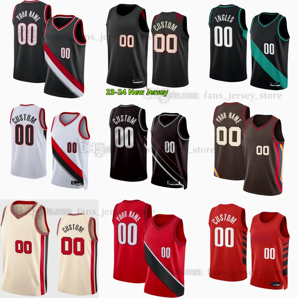 Customized Printed Basketball Jerseys Authentic With... From Fans
