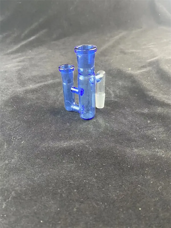 Tubos de fumantes Biao Glass Ash Catcher 14mm Junta de 90 graus azul de alta qualidade