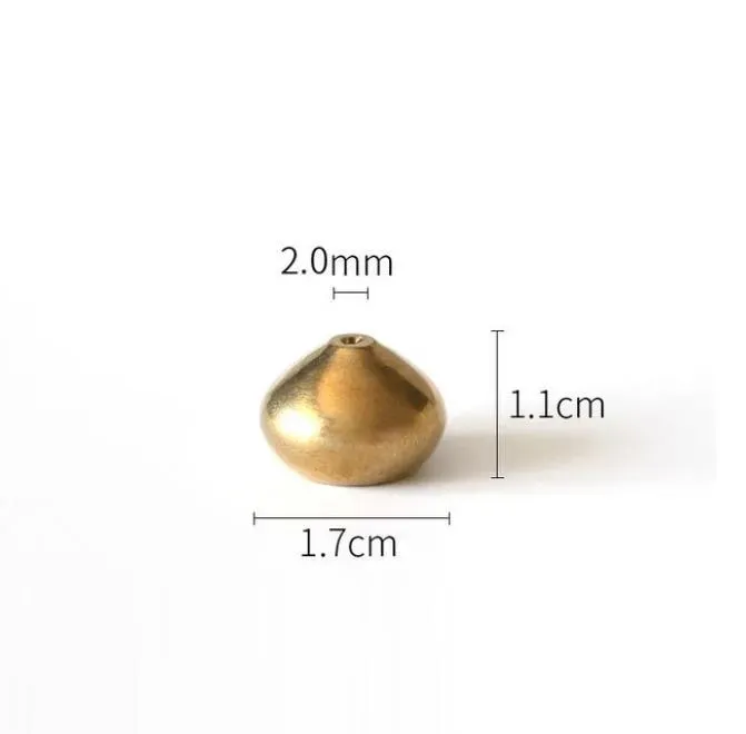 Water Drop Shape Incense Stick Holder Brass Small Censer Accessories Mini Copper Stick Holder Home Decor