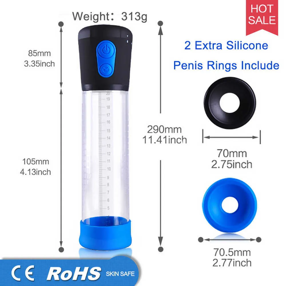 Pump Toys Vacuum Enlarger For Men Adults Electric Automatic Male Masturbator Increase Enlargement Sex Toy 1125_voghion.com