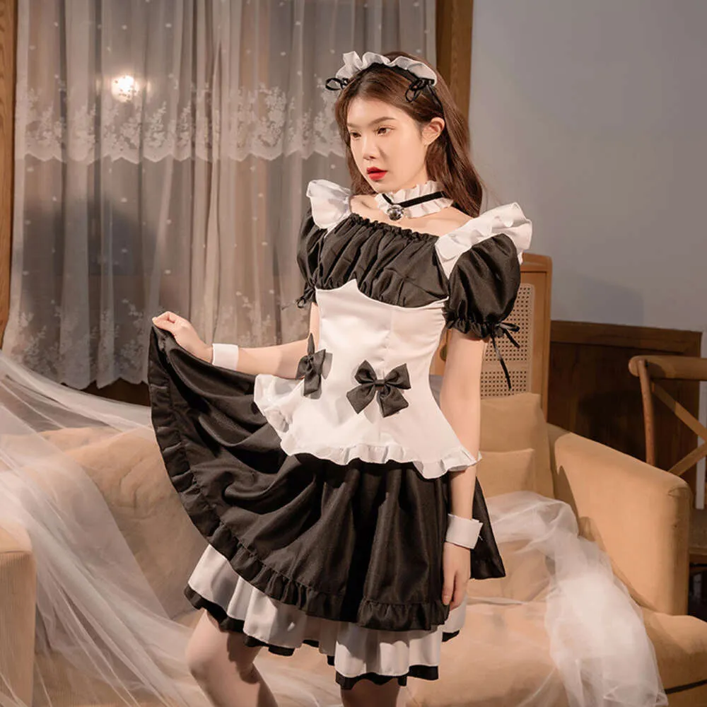 Ani Japanese Anime Girl Coffee Gouse Maid Uniform Costume Women Lolita Dress Sexy Pamas Nightdress Lingerie Outfit Cosplay cosplay