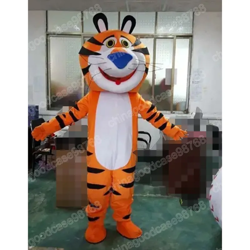 Desempenho bonito tigre mascote traje de alta qualidade natal halloween fantasia vestido de festa dos desenhos animados personagem terno carnaval unisex outfit