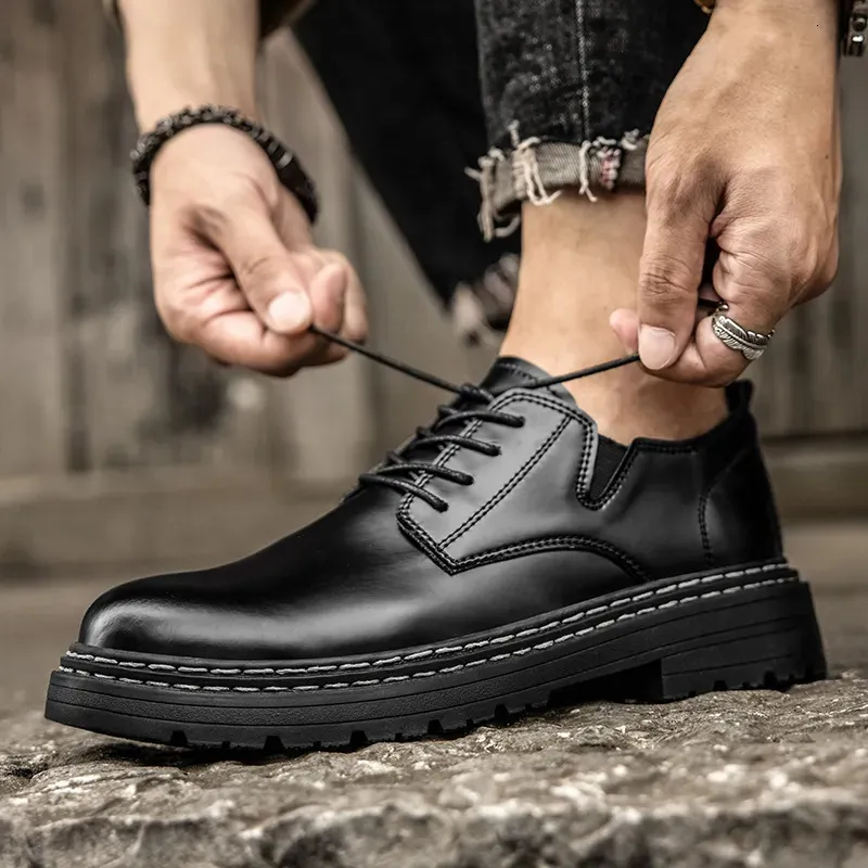 Mens Retro Luxury Leather Oxford Sneaker Dress Shoes Mens