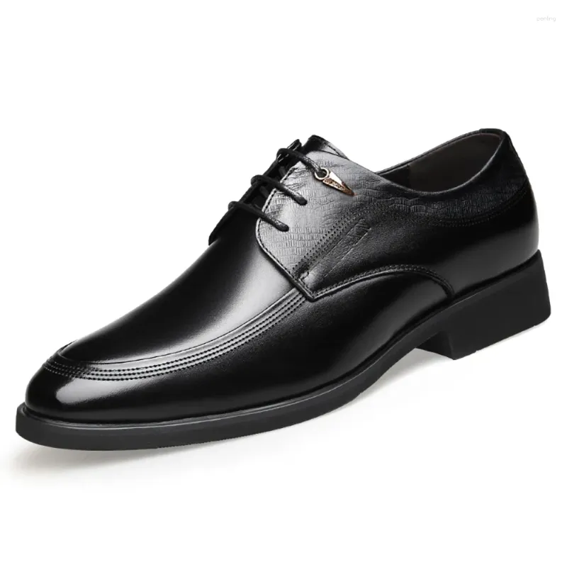 Dress Shoes Mens Internal Increase Of 6 Cm Platform Height Formal Suit Elevator Business Derby