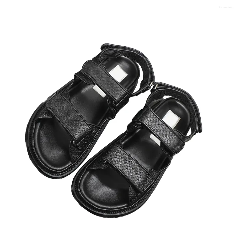 Sandalias Sandals Mujer 439 Feminino de Luxo Plataforma Feminina Summer Designer Shoes Подличная кожаная круглая нога Verano Planas Signer 32