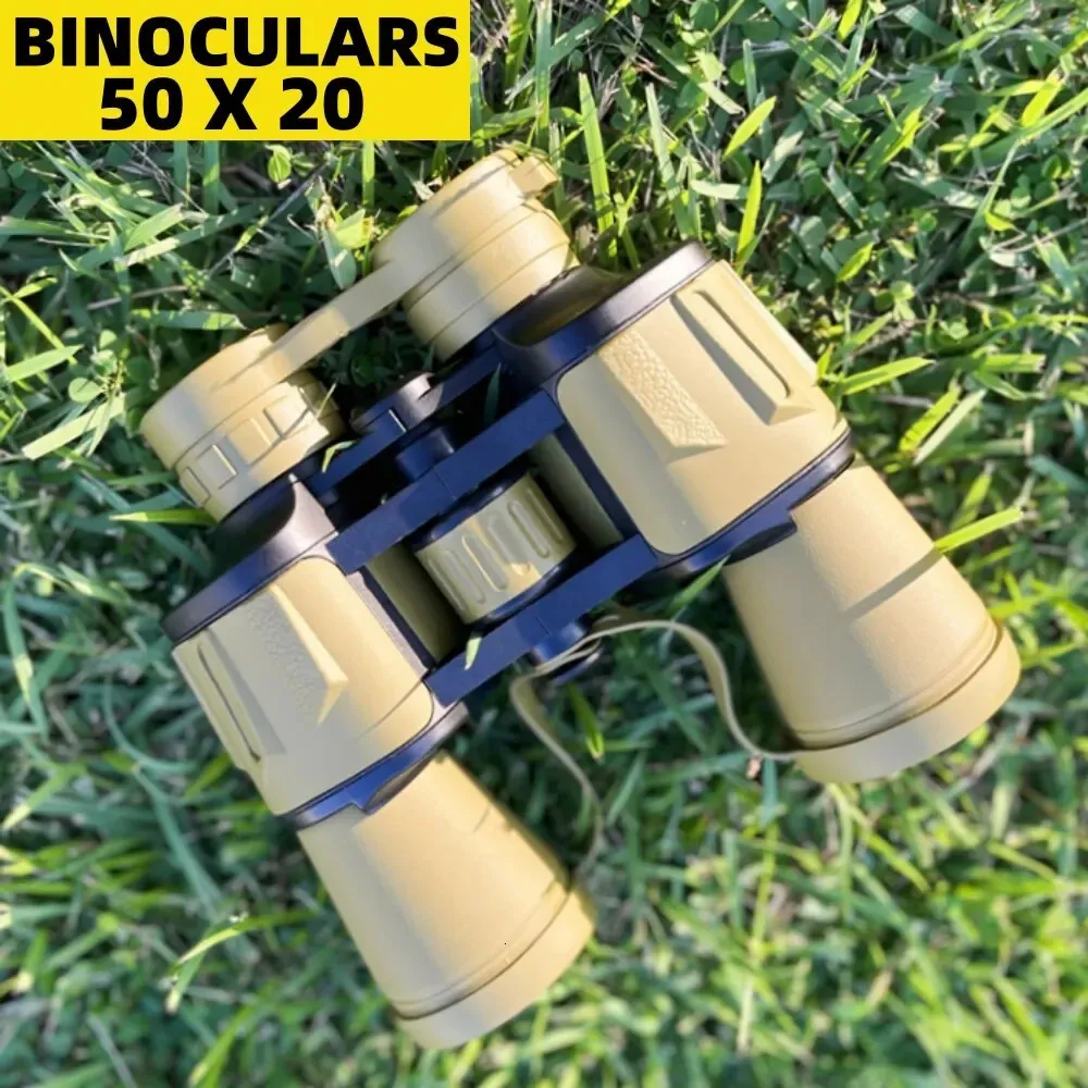 Monokulars Binoculars 20X50 Professional High Power Binocular HD Long Range Telescope for Hunting Outdoor Camping Travel Military Equipment 231101